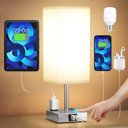 Dimmable Floor Lamp - 3 lamps curved floor lamp for living room