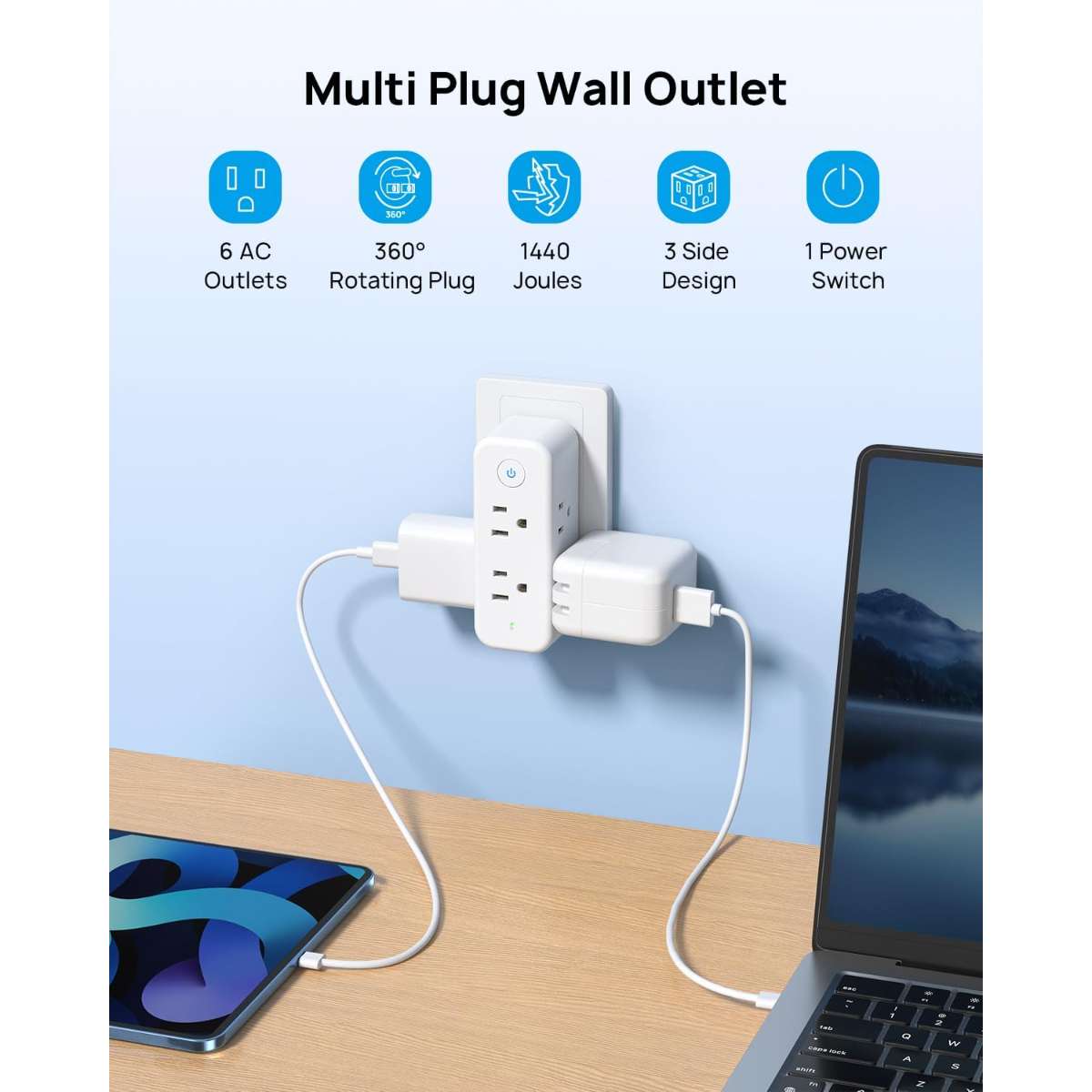 Tron Socket Extenders Surge Protectors