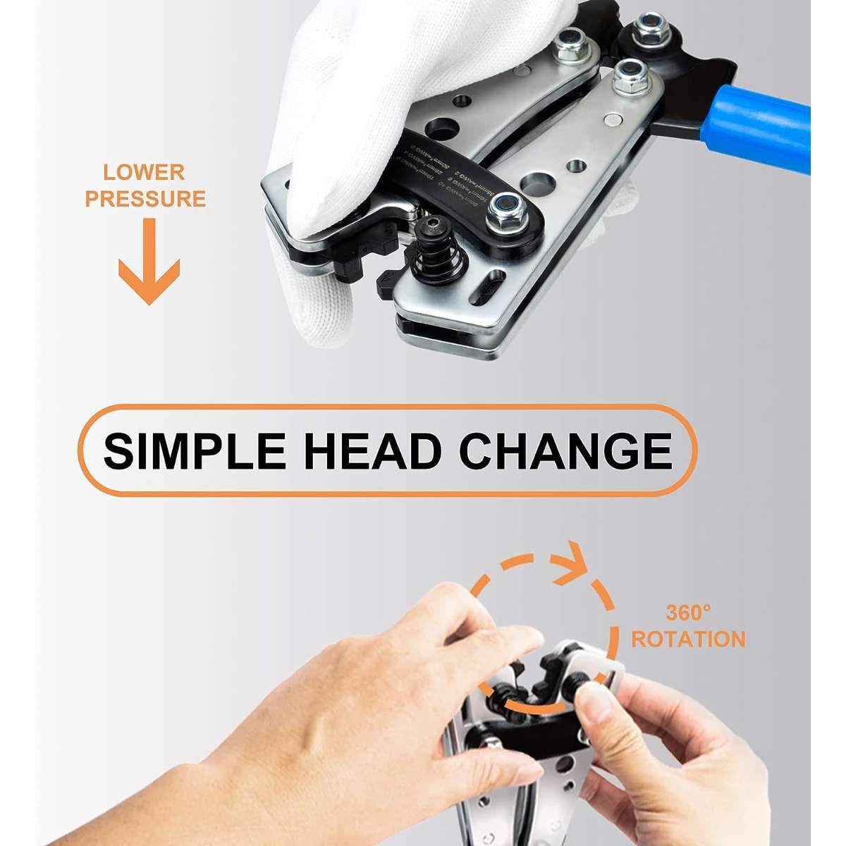 Sanuke Battery Cable Lug Crimping Tool Set