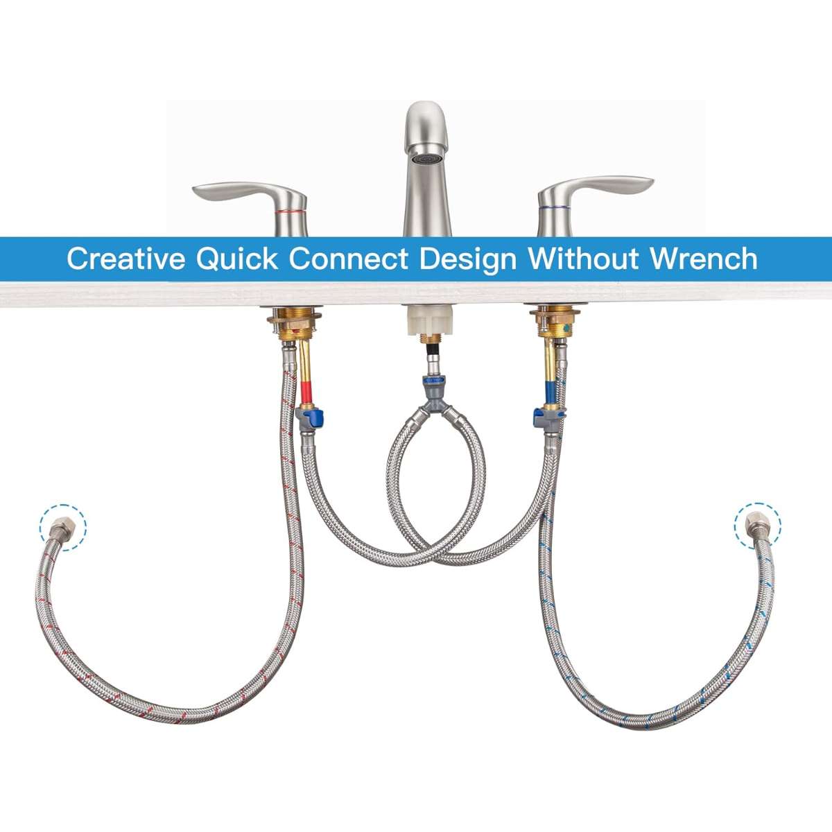 Bathroom Sink Faucet - (Brushed Nickel)