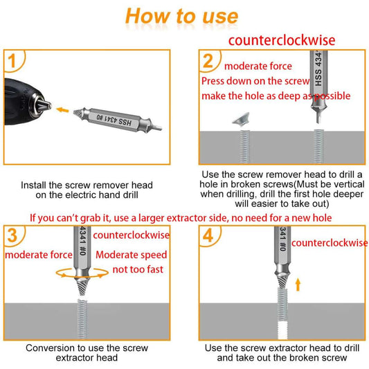 Gift for men, damaged screw extractor set
