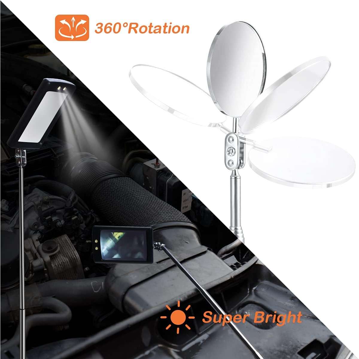 Preciva 5PCS Magnetic Retractable Pickup Kit (Battery Included)