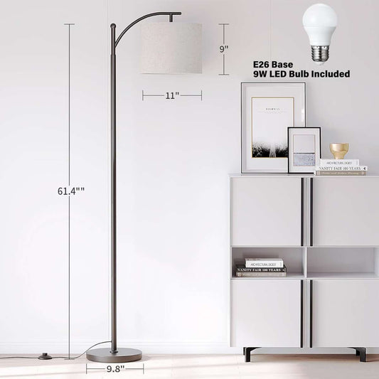 SUNMORY Arc Floor Lamp (Black)