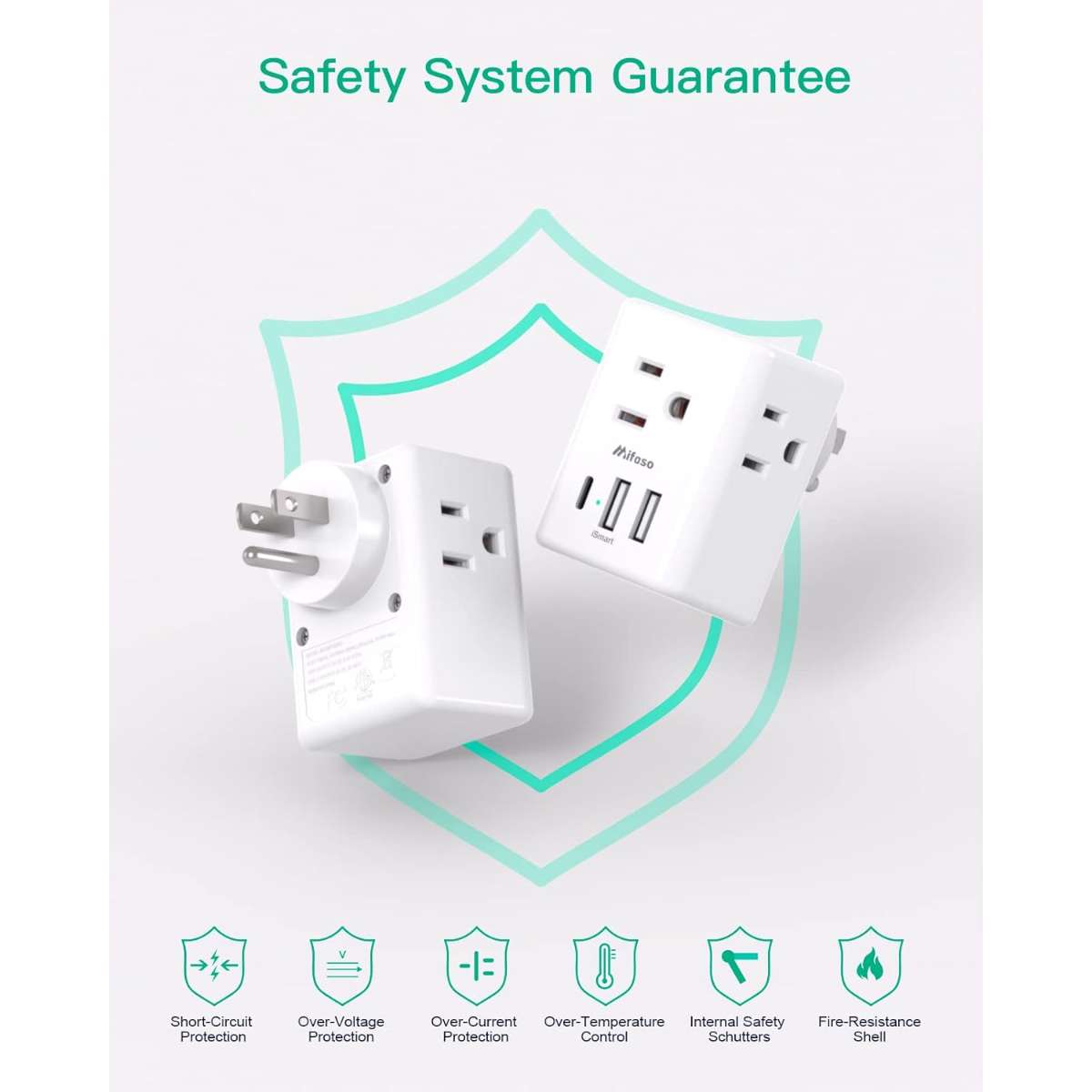 Socket Extender Multi Plug Socket - with 3 USB ports