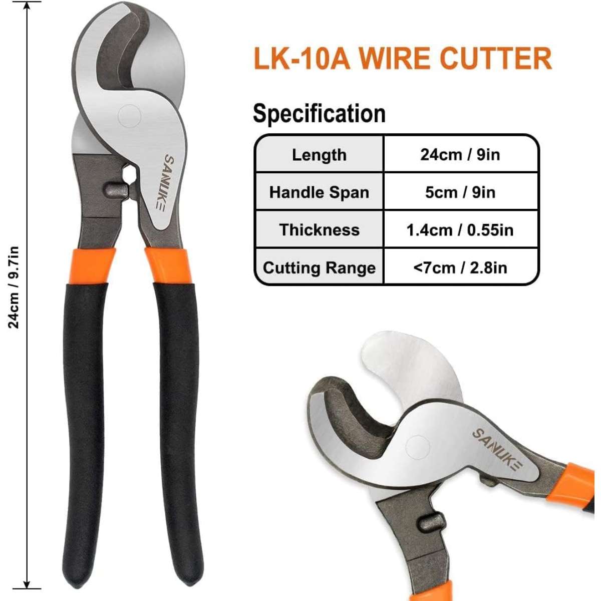 Sanuke Battery Cable Lug Crimping Tool Set