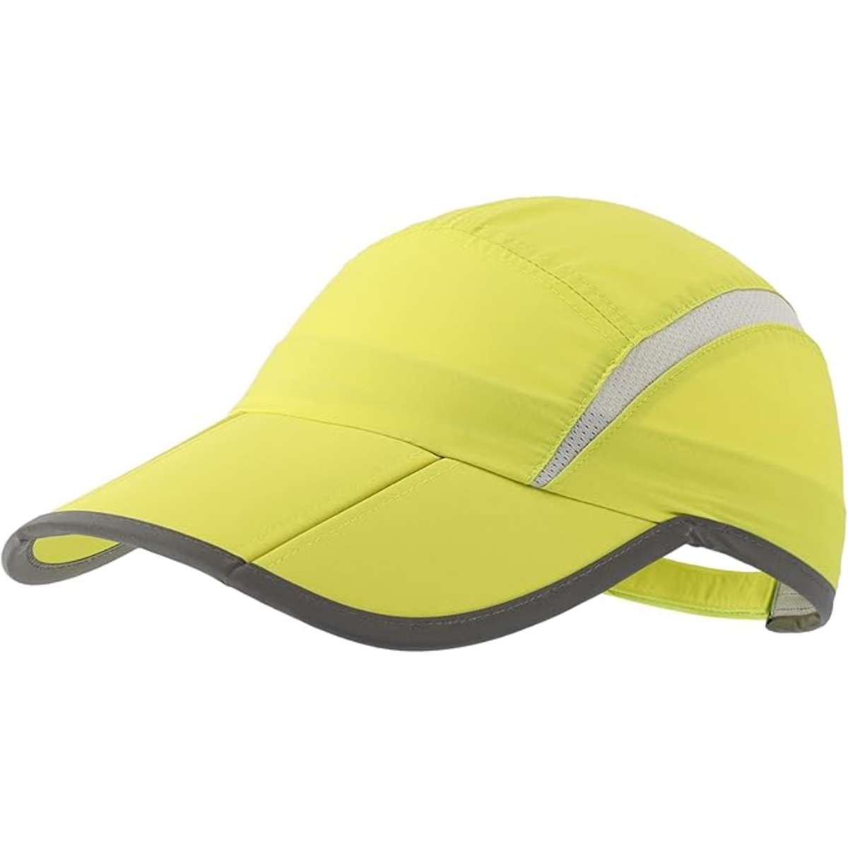 Connectyle Foldable Mesh Sports Cap with Reflective Stripe Breathable Sun Runner Cap