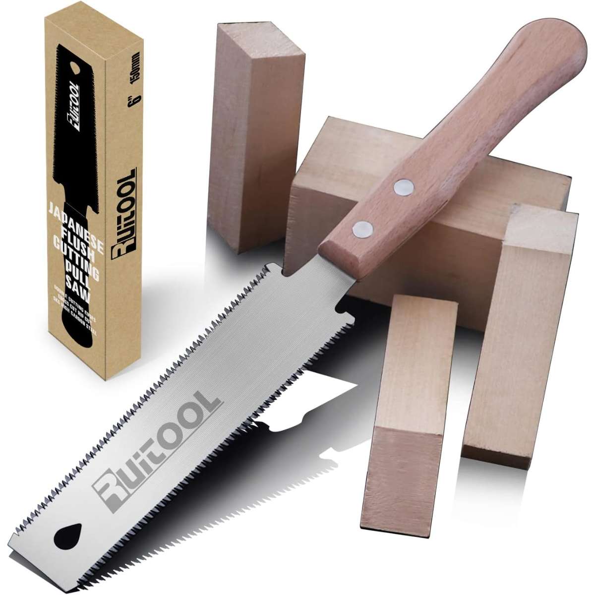RUITOOL Japanese Hand Saw 6 Inch Double Edge Pull Saw