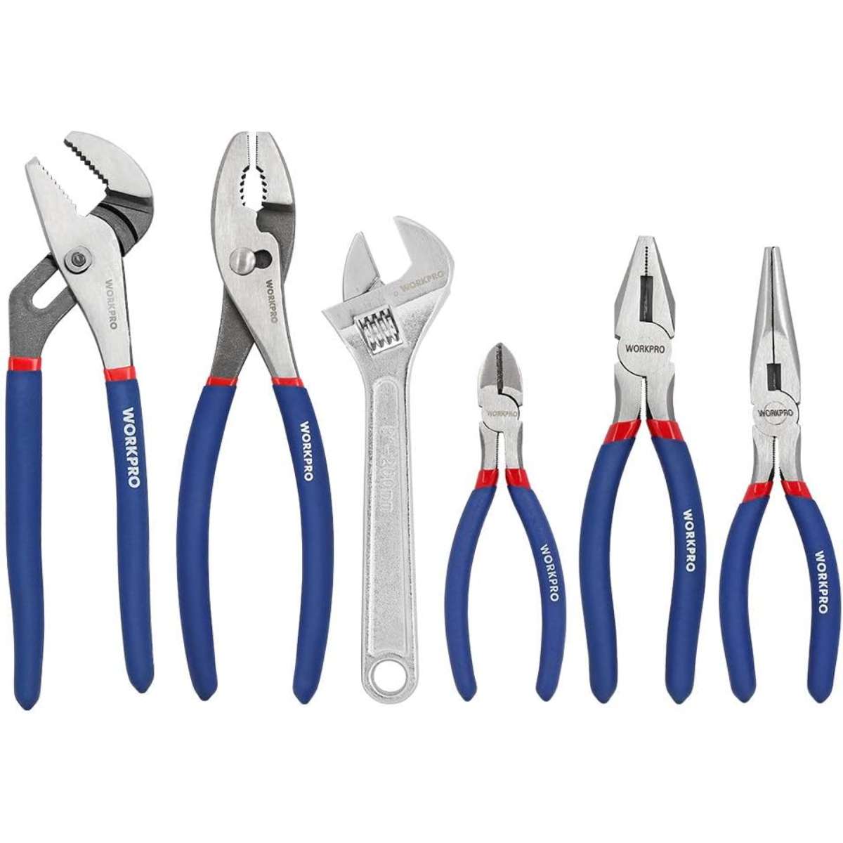 WORKPRO Large Pliers & Wrench Set 6-Piece Set, W001329A
