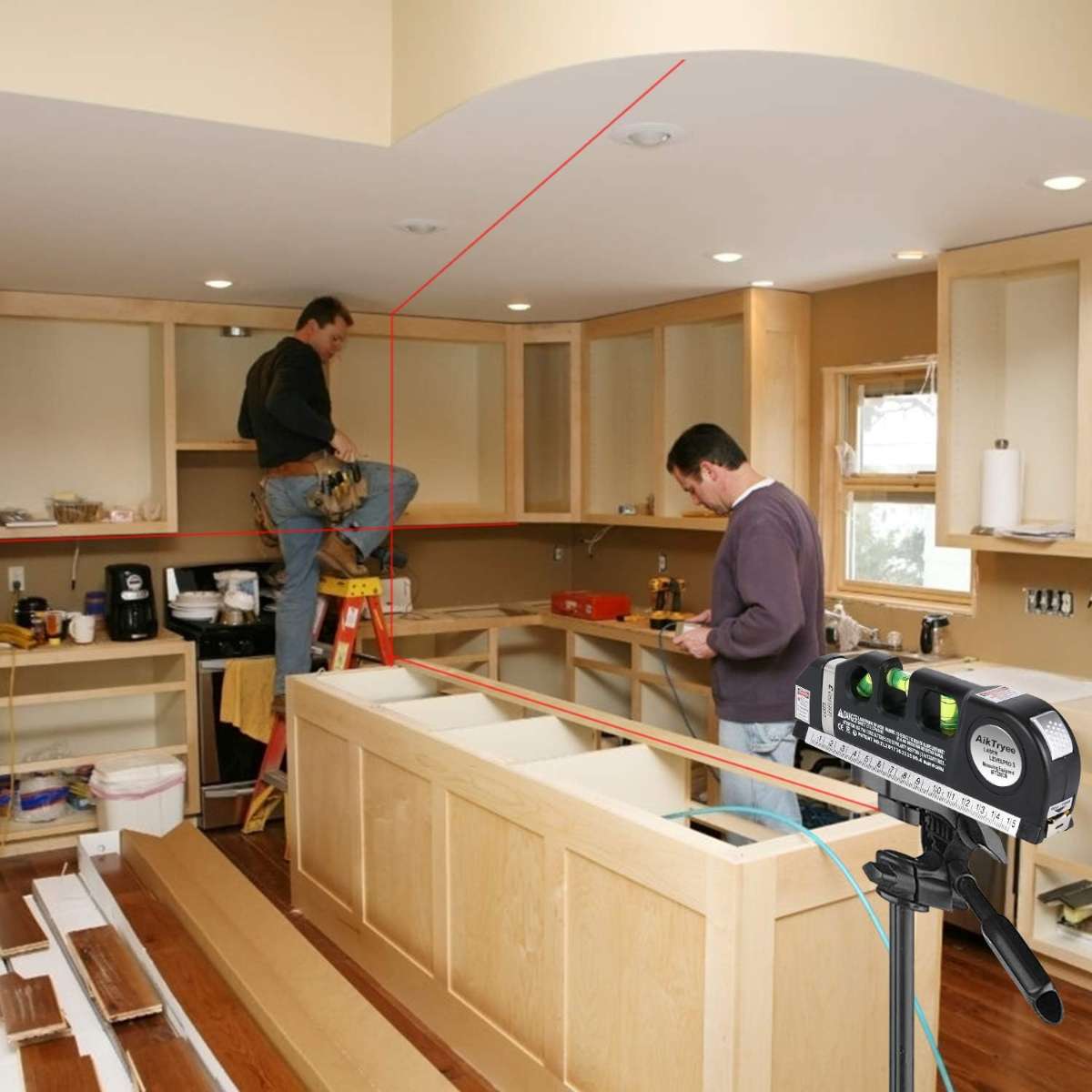 Multi-purpose laser level kit tool