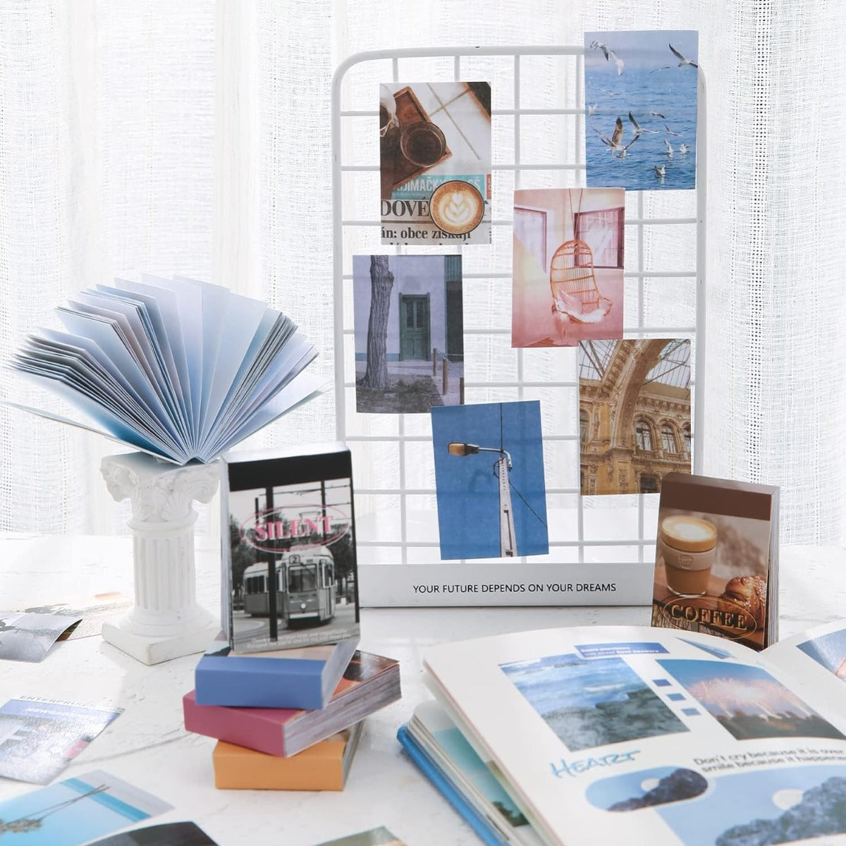 6 Sets 300 Pcs Washi Stickers Book for Journaling