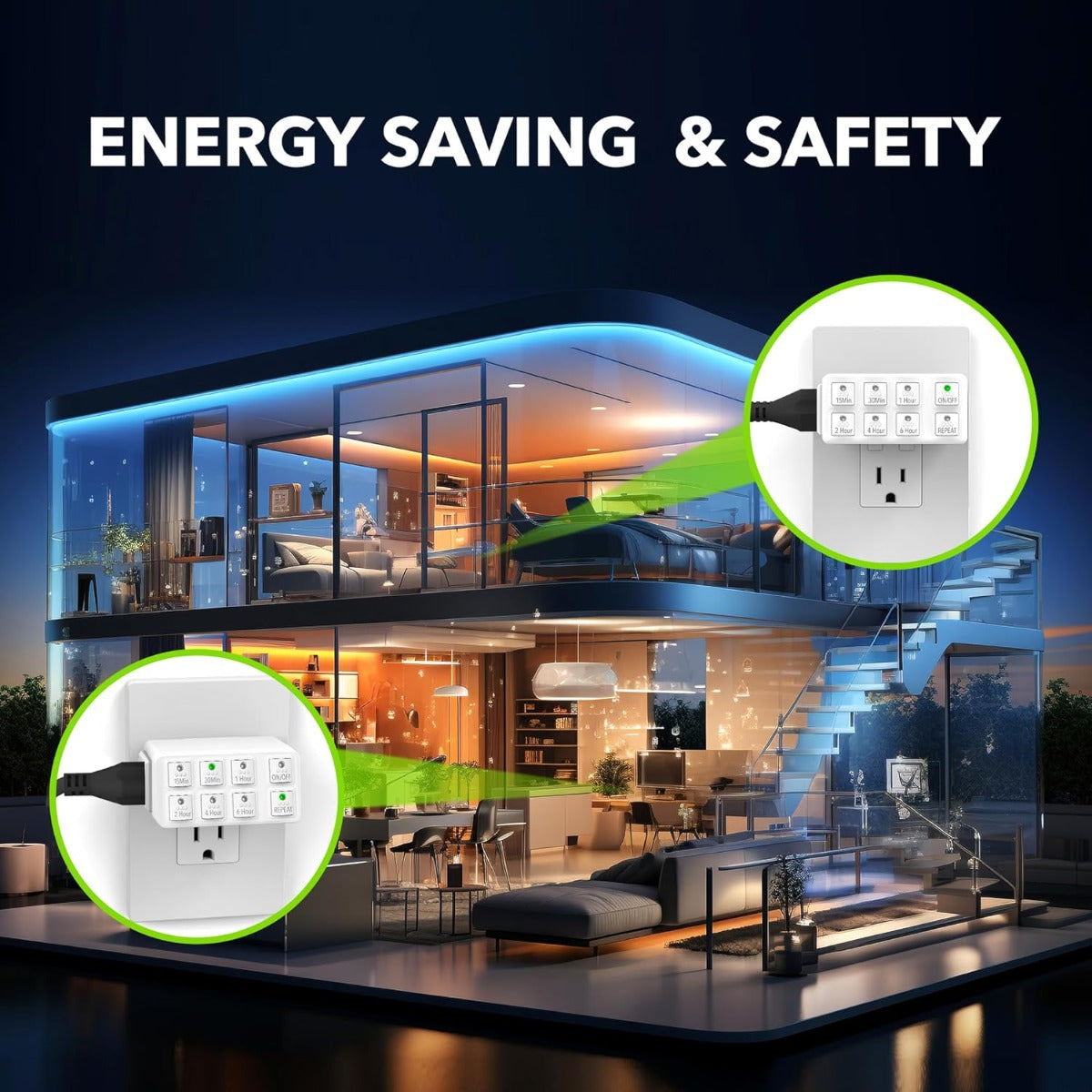 BN-LINK indoor countdown timer with repeat function