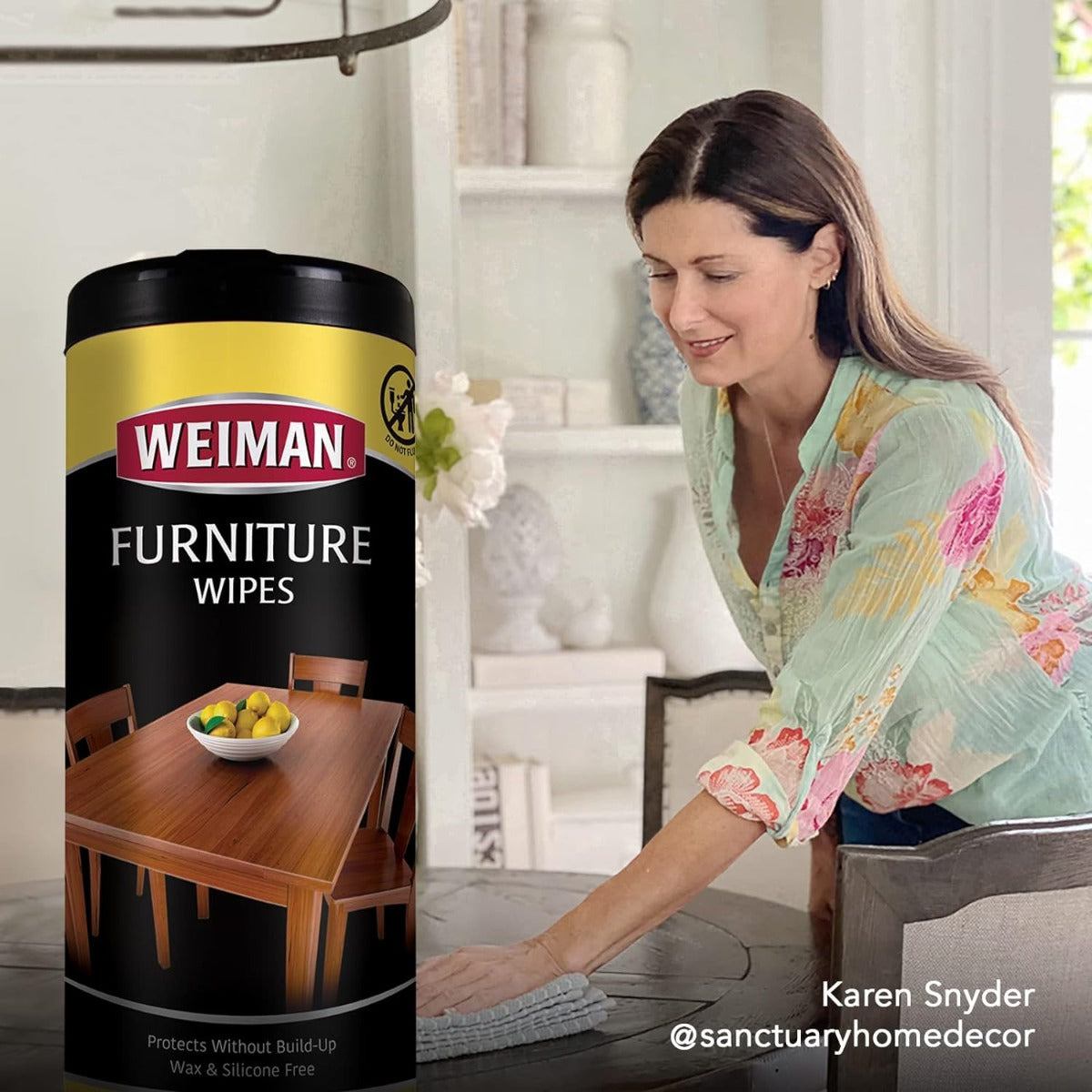 Weimann wood cleaning and polishing wipes