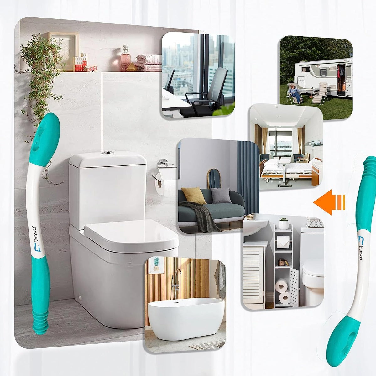 Bathroom wiping aid