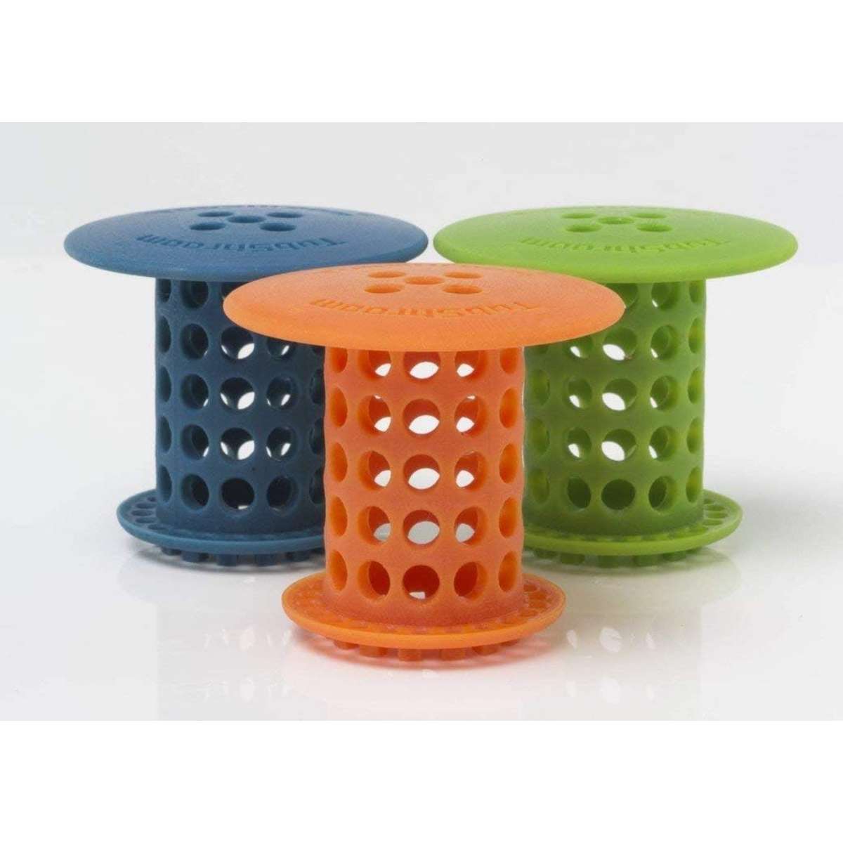 TubShroom Tub Hair Catcher Protector, Fits 1.5" - 1.75" Drain, Orange