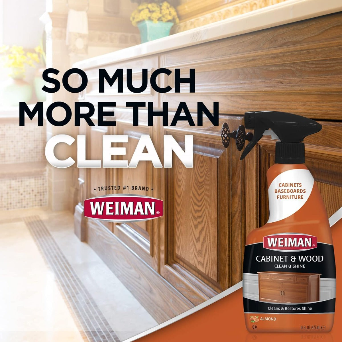 Weiman Cabinet and wood cleaning and gloss spray