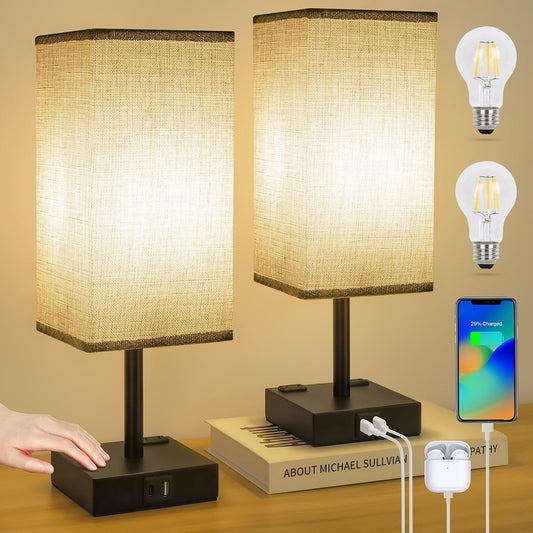 Bedside lamp 2-piece set (bulb included)