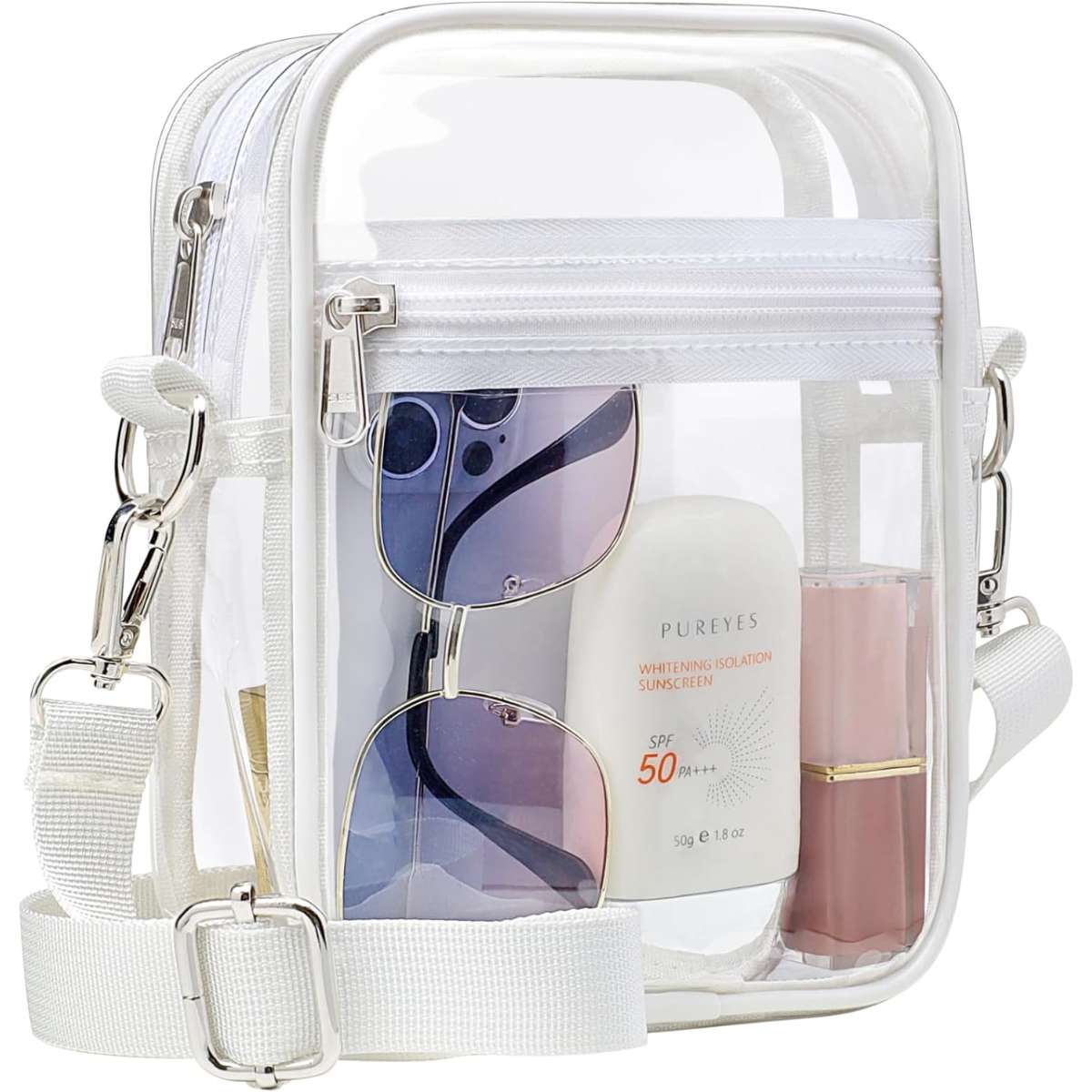 PACKISM Clear Bag Stadium Approved - Clear Purses for Women Stadium