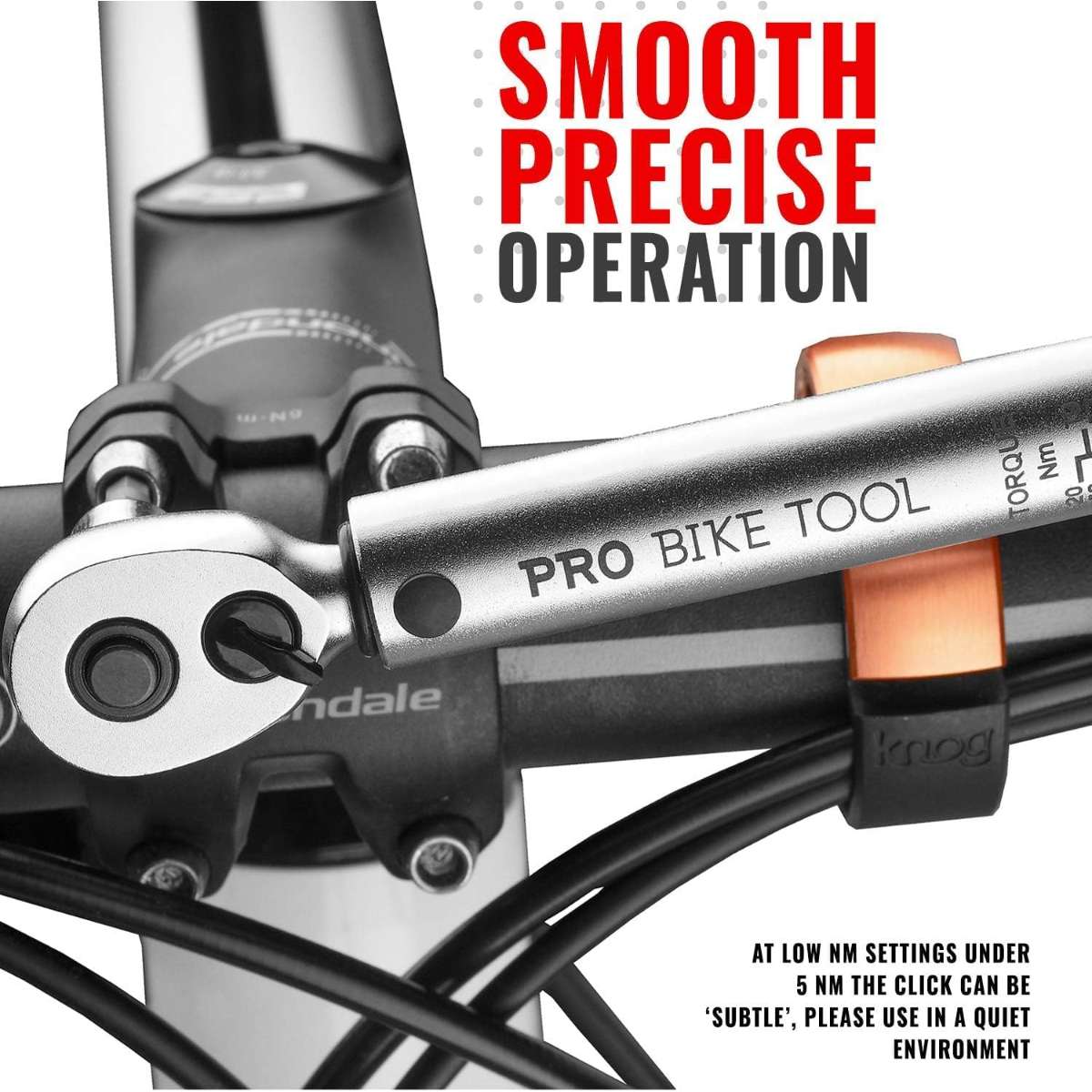 PRO BIKE TOOL 1/4 Torque Wrench Kit - Bicycle Torque Wrench - 2 to 20 Nm