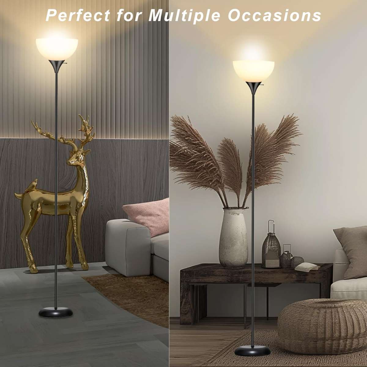 Vertical lamp, LED floor lamp in the living room