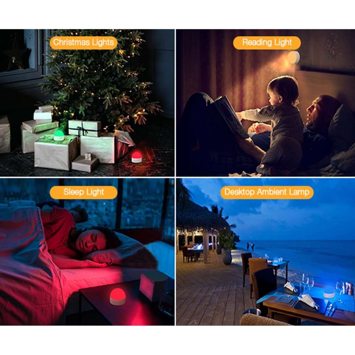 Kintion bedside portable LED night light for kids and adults