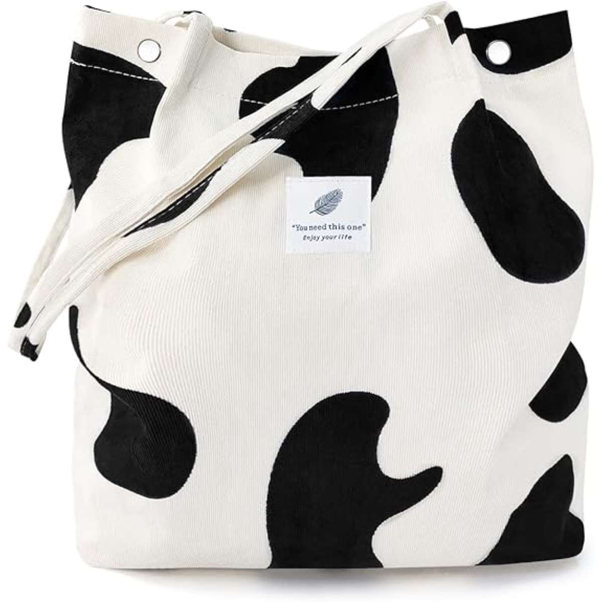 Corduroy women's tote bag