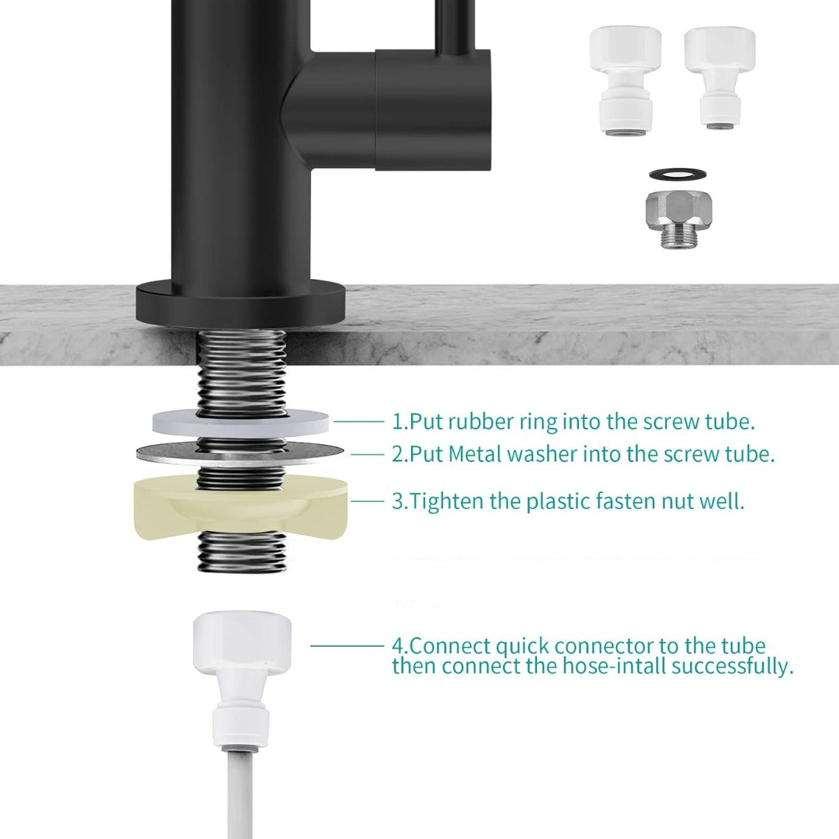 MIAOHUI Modern RO faucet Kitchen filter faucet, lead-free
