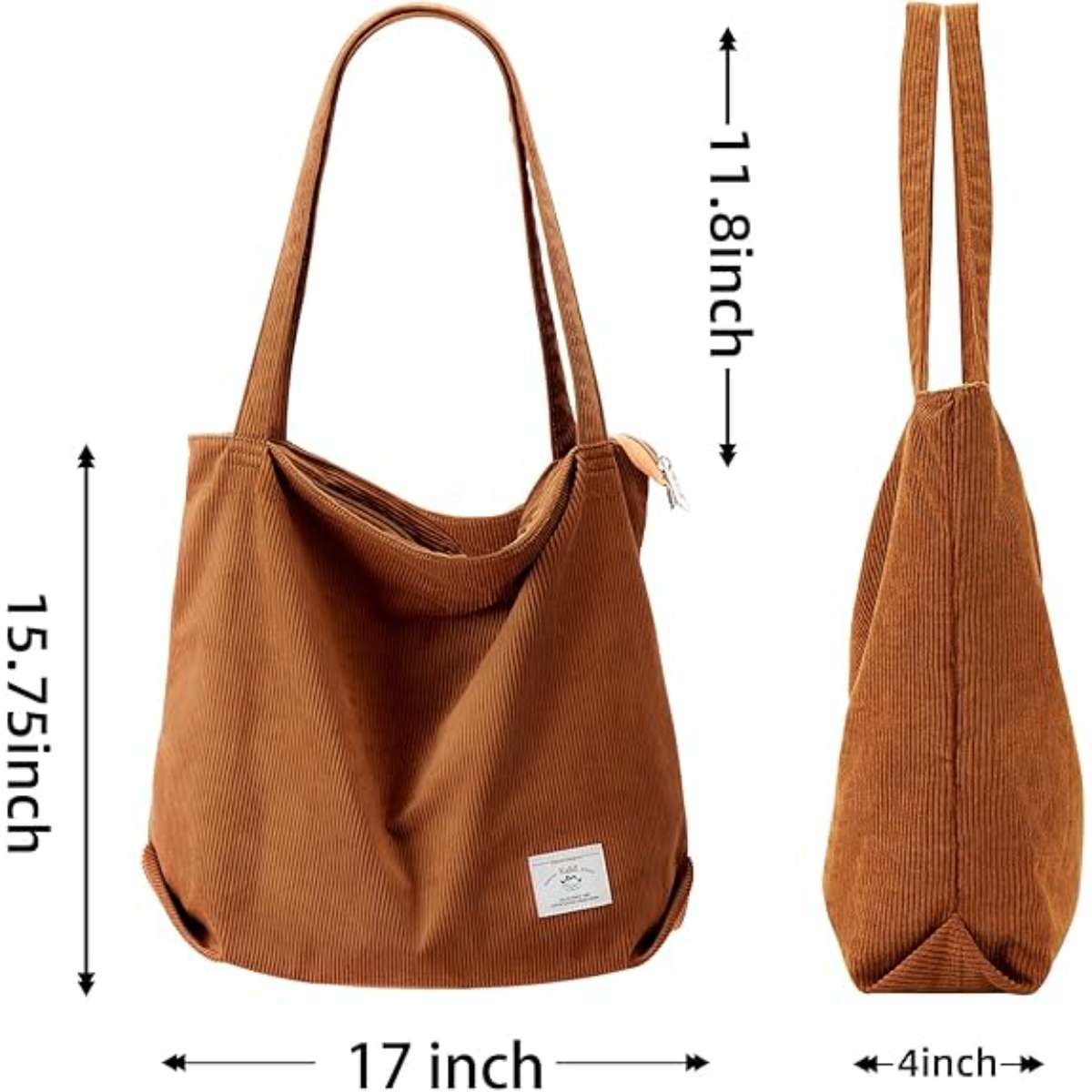 Callidi women's corduroy tote bag