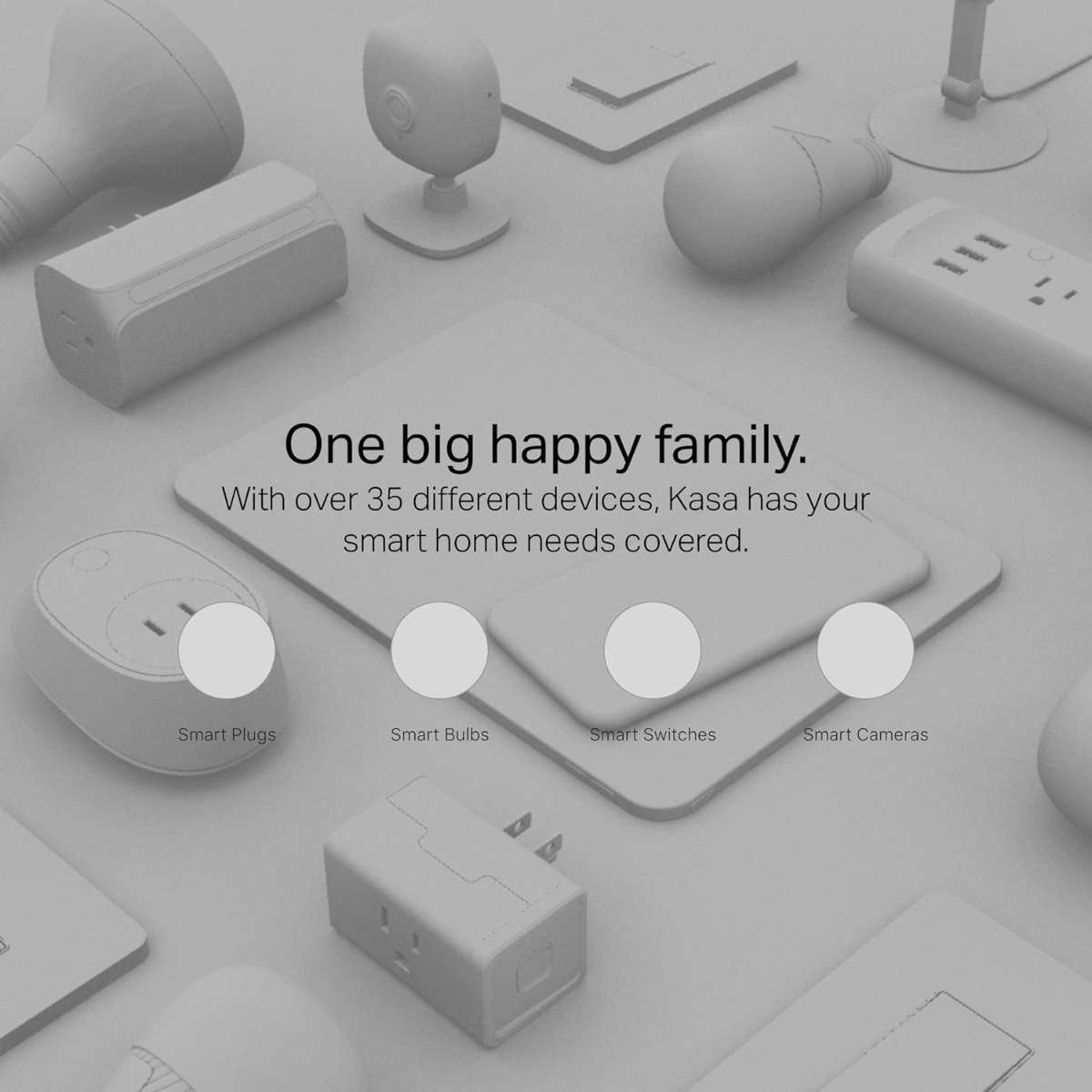 Kasa Smart Plug HS103P4, 4-pack, white