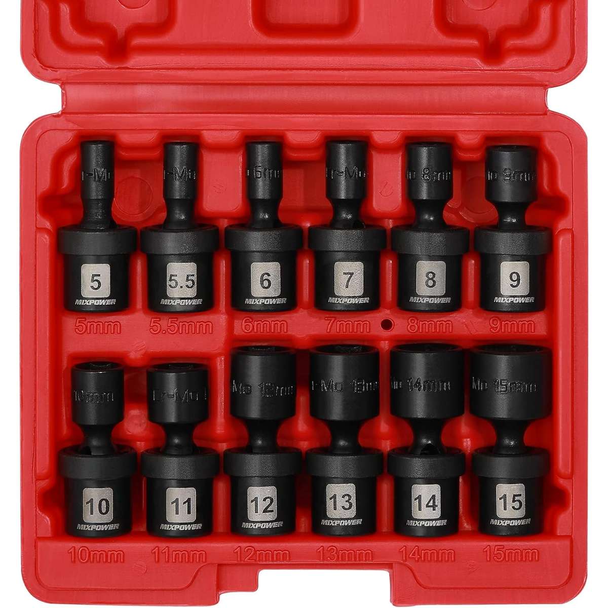 MIXPOWER 12 Piece Set 1/4,5mm - 15mm