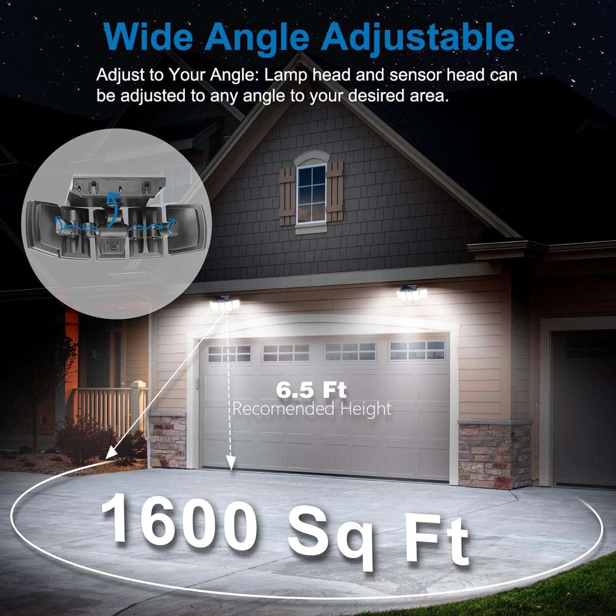 AmeriTop Solar Lights Outdoor 2-Pack