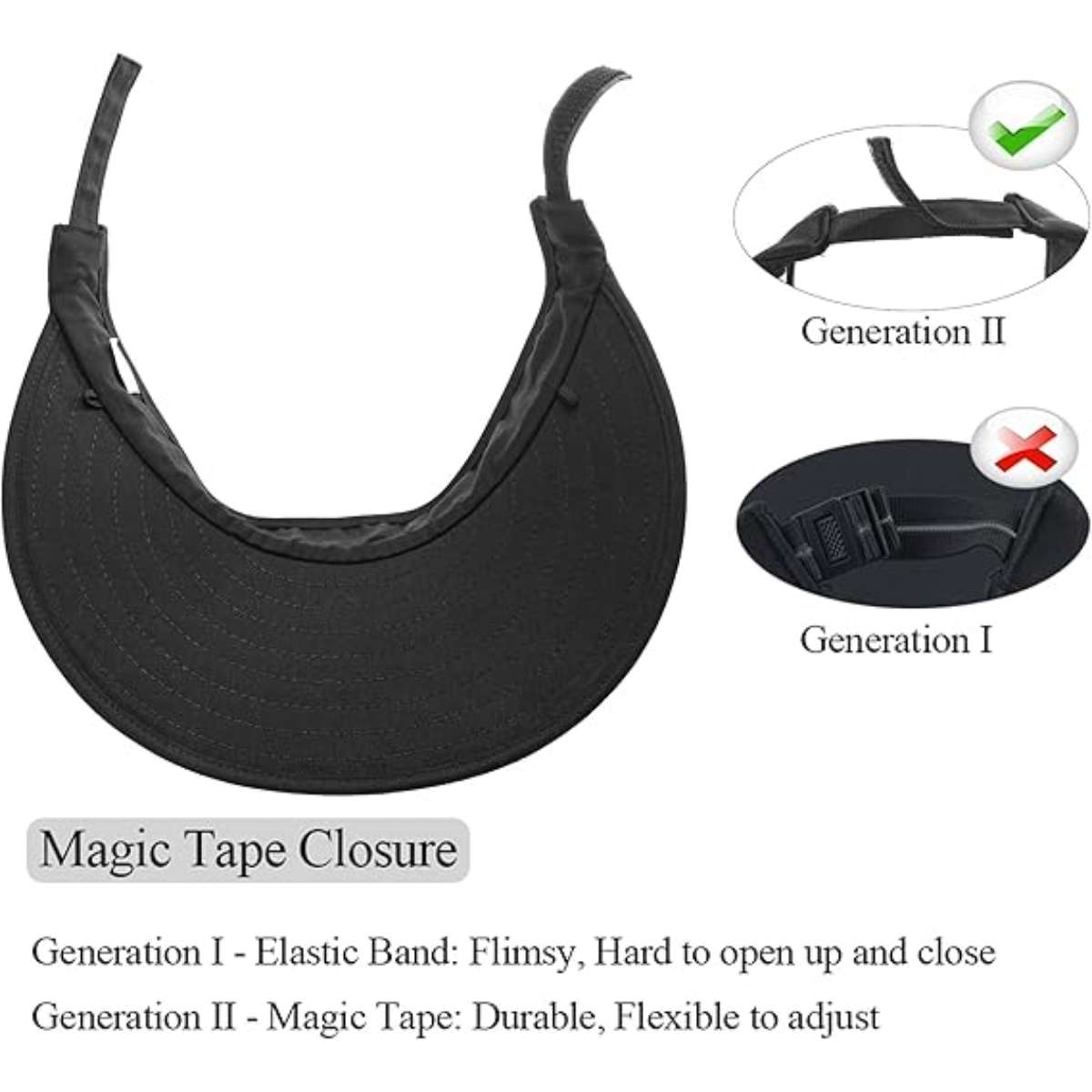 Sun Visor Hats Women Large Brim Summer UV Protection Beach Cap