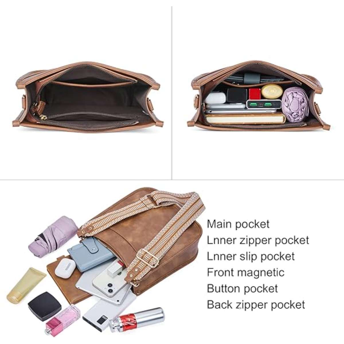 CLUCI Women's Crossbody Bag Stylish Stylish Shoulder Bag