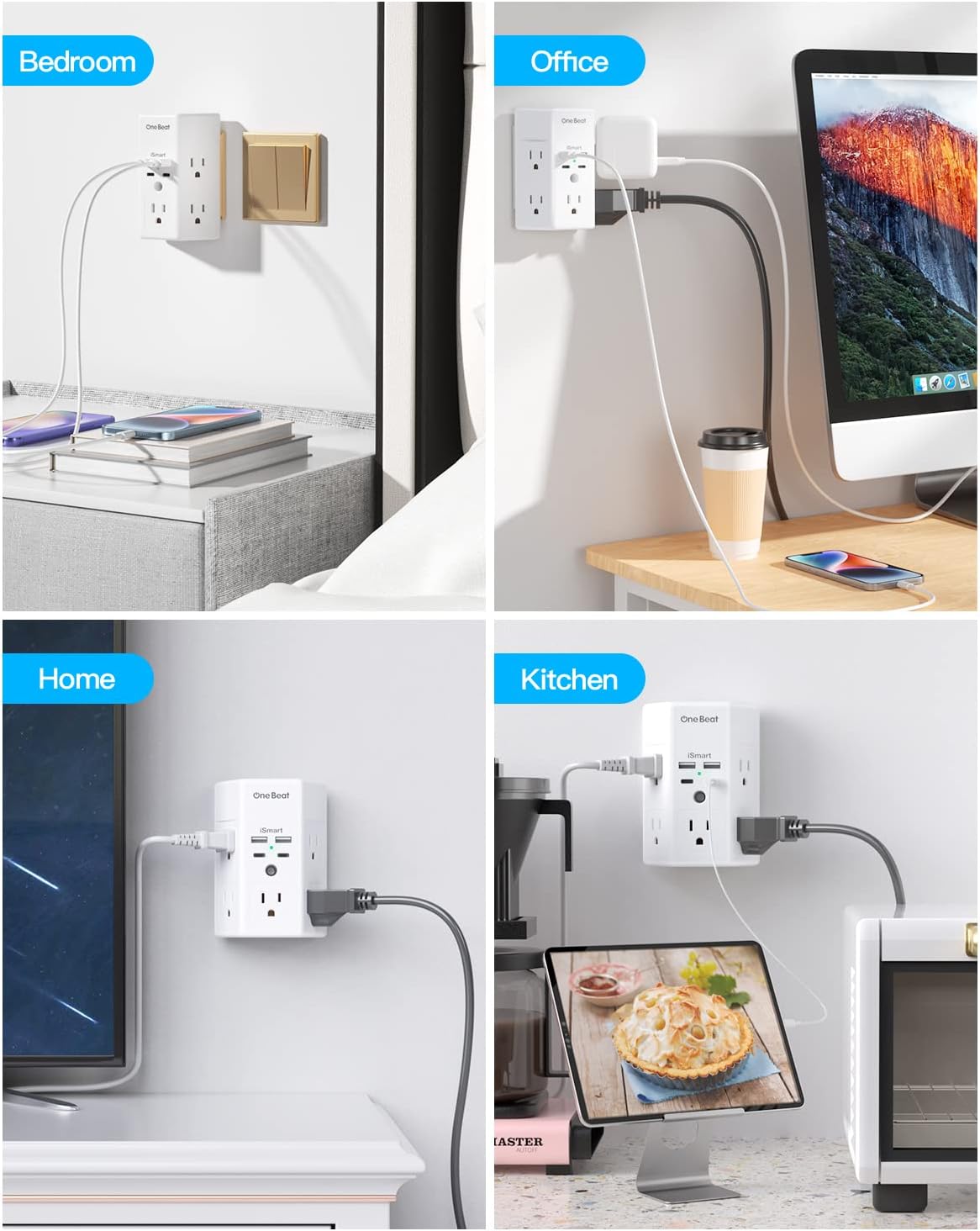 Multi-plug sockets, surge protectors