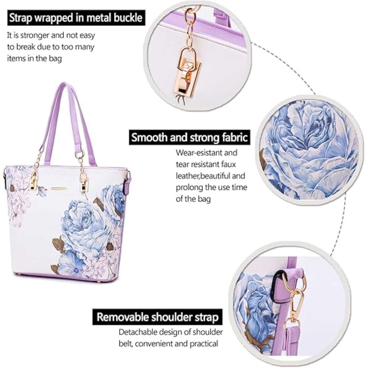 BAGSMART LARGE GYM BAG WITH YOGA MAT BUCKLE
