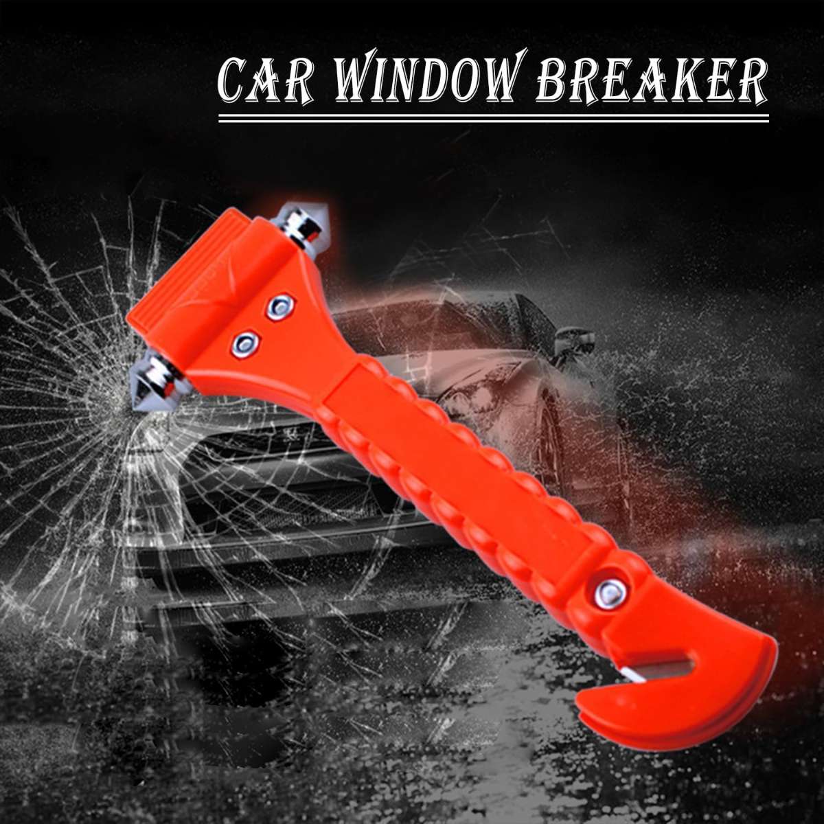 Window breaker, safety hammer - emergency escape kit (2 pack)