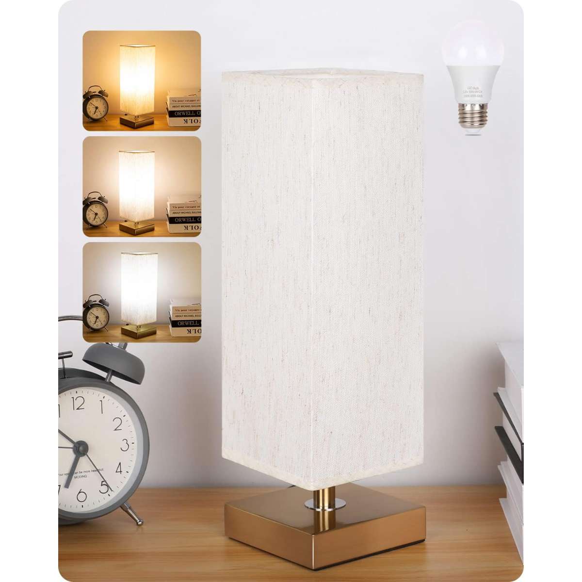Bedside lamp - (LED bulb included)