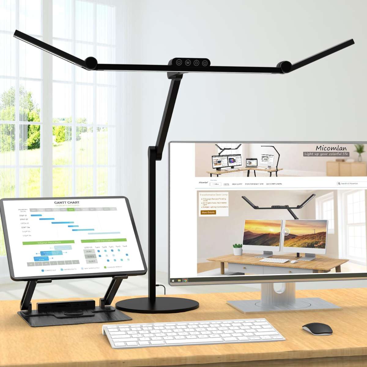 Mikomran Achtect table lamp with mood lighting