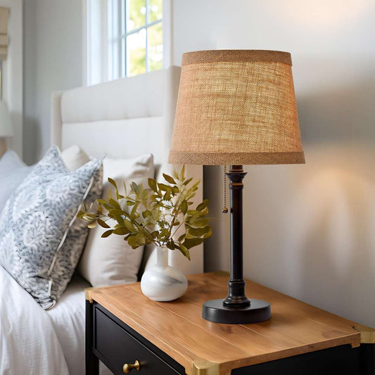 Oneach 19.5 inch bedroom small table lamp