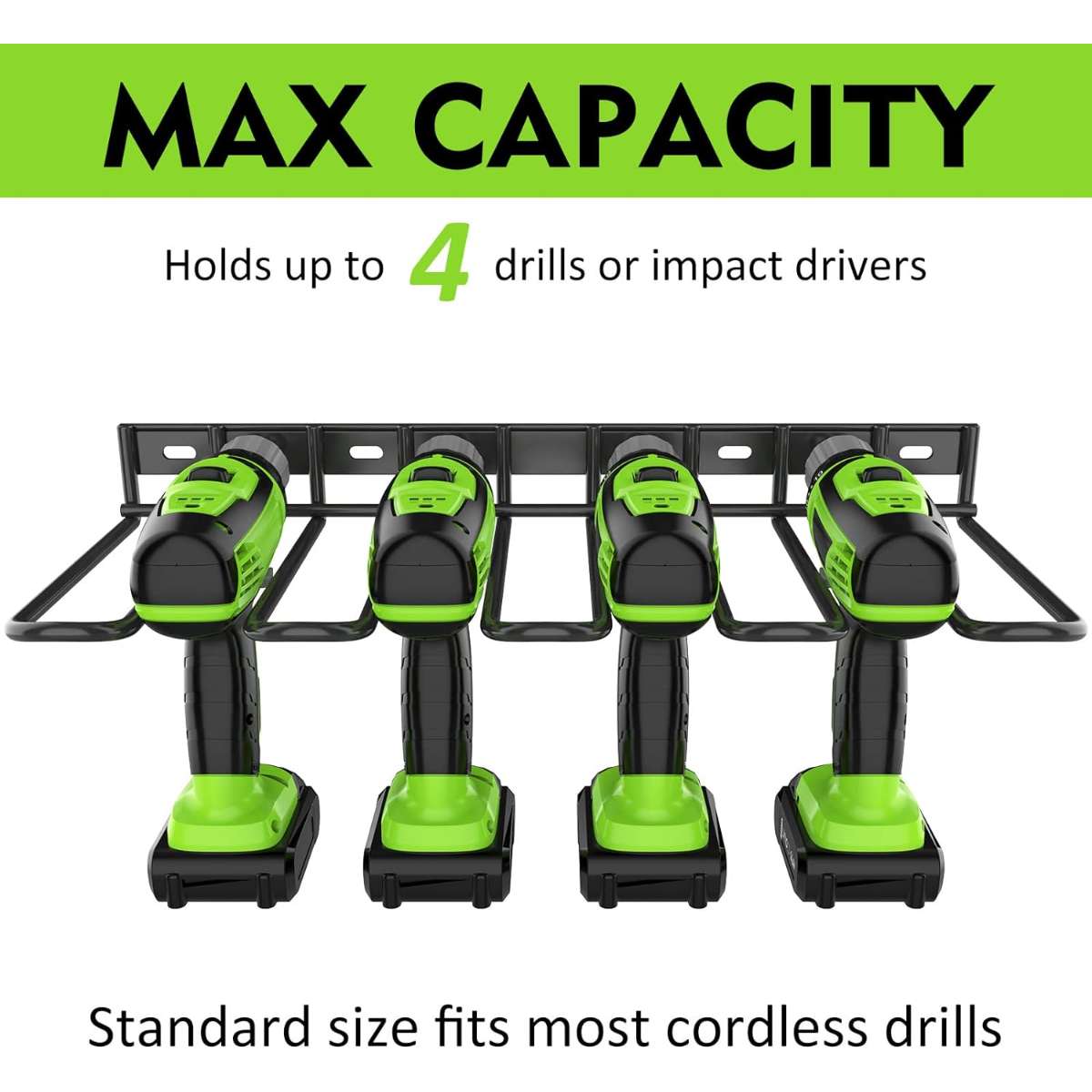 Power tool organizer, drill stand wall mount
