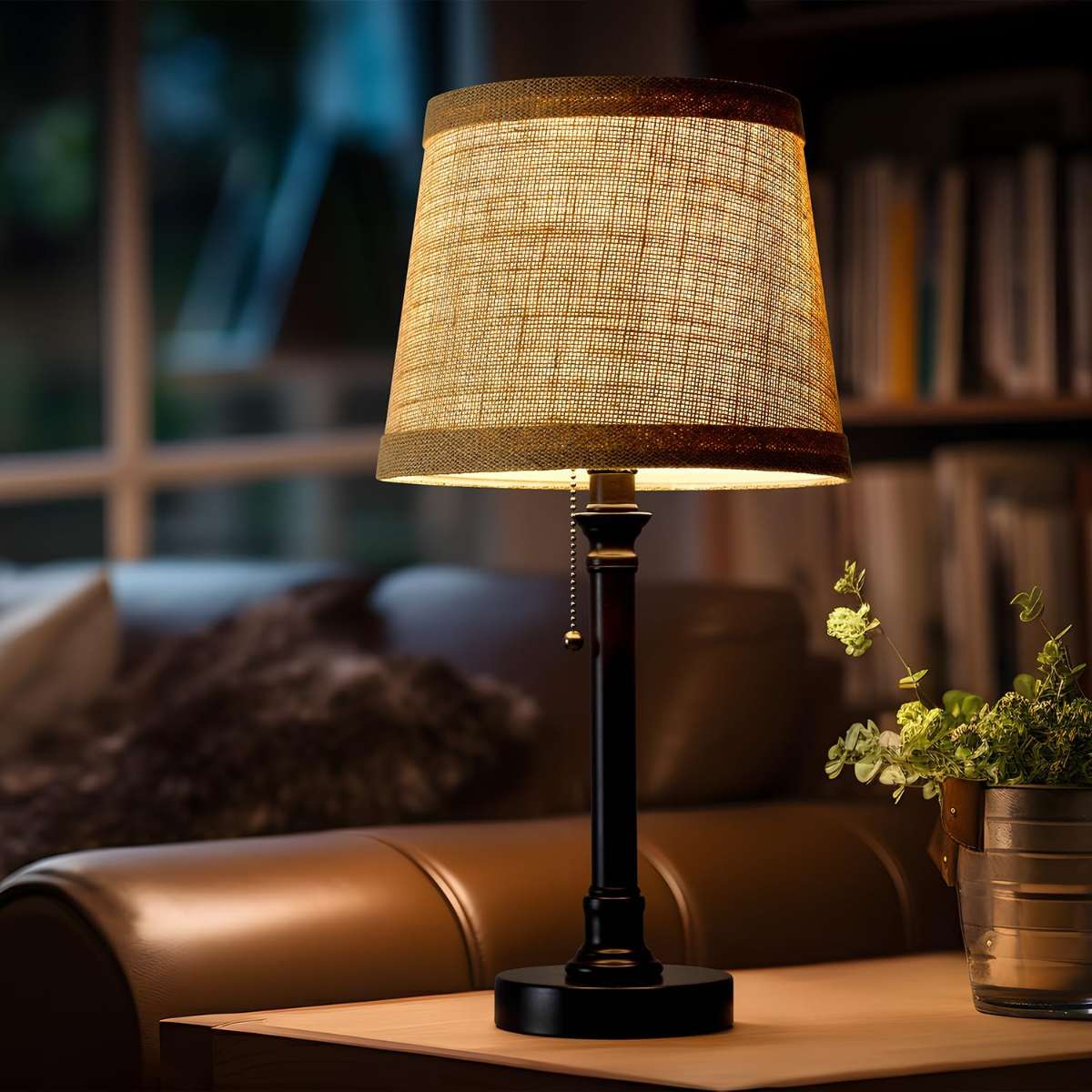 Oneach 19.5 inch bedroom small table lamp