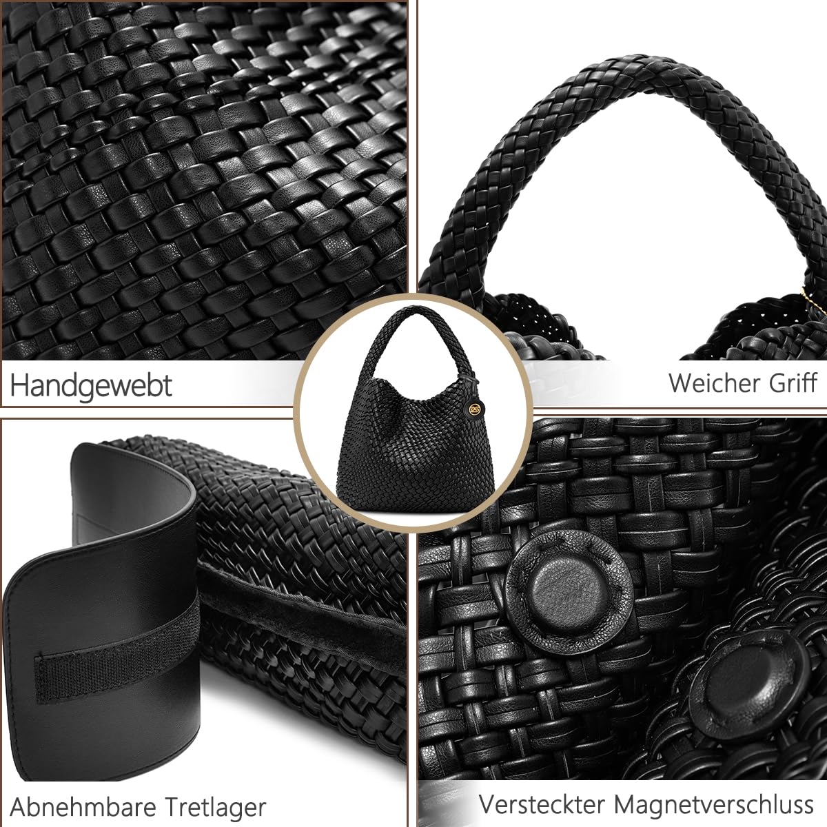 Puspett Simon woven handbag