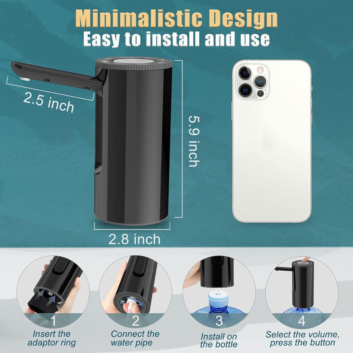 5 gallon water bottle pump vending machine