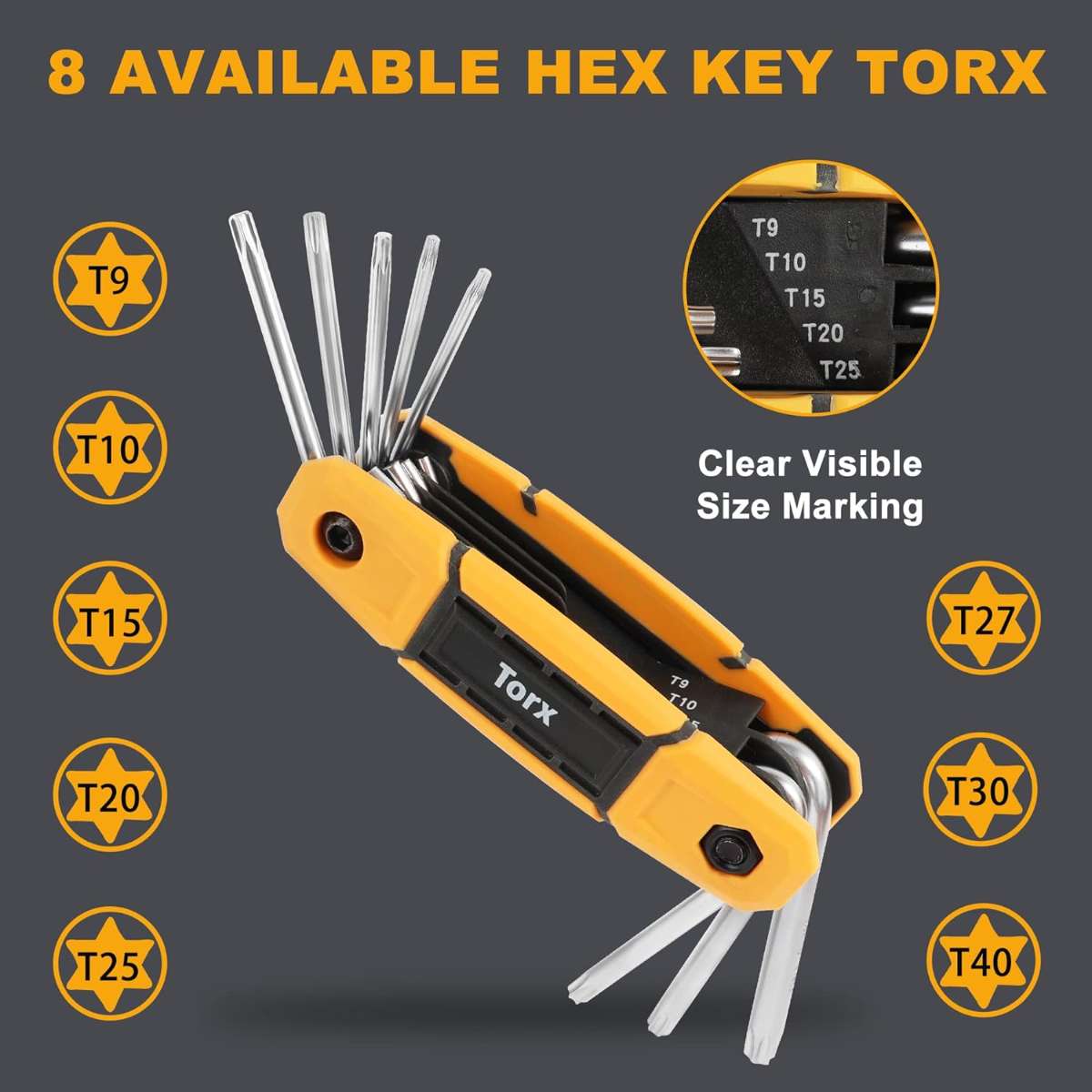 SHOP THE MULWARK 25-PIECE FOLDING HEX WRENCH SET