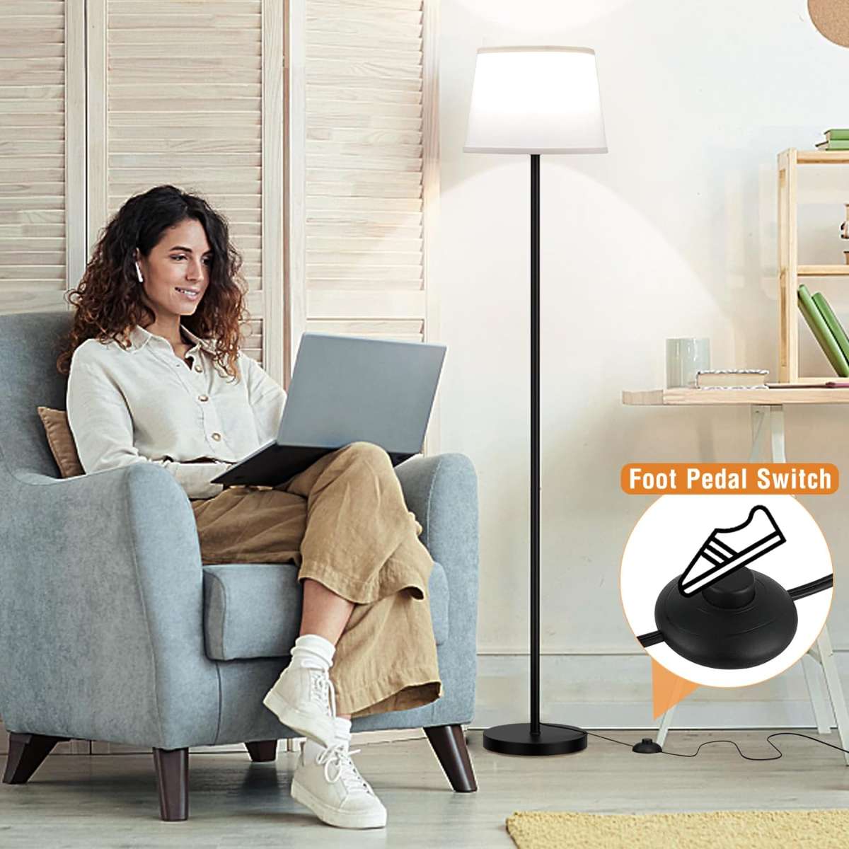 【Upgrade】Living Room Floor Lamp (9W LED Bulb)