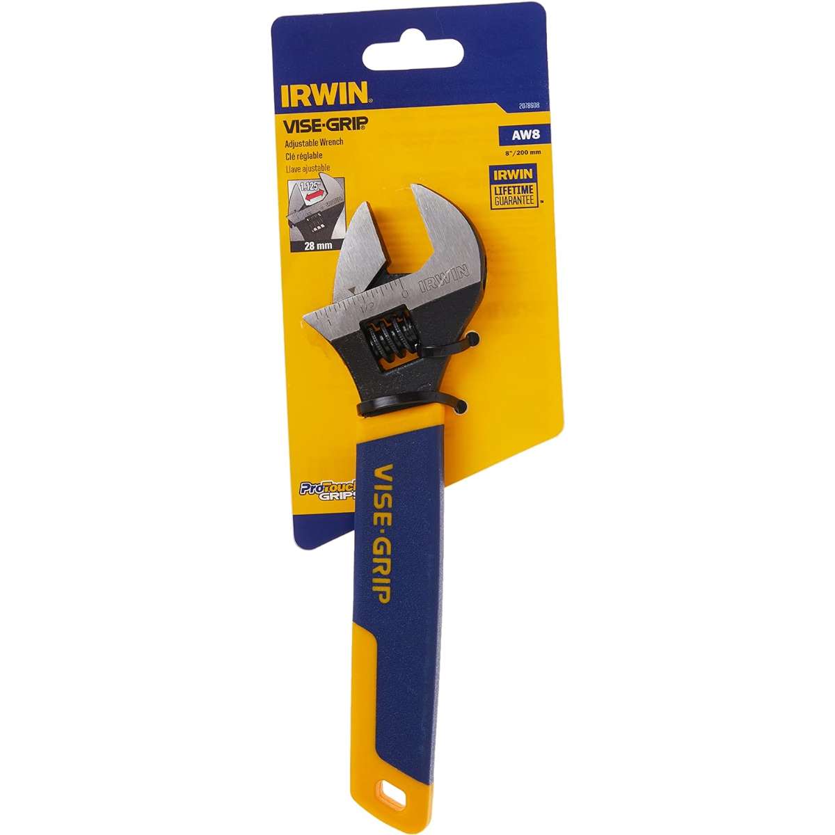 IRWIN VISE-GRIP Adjustable Wrench, 8-Inch (2078608)
