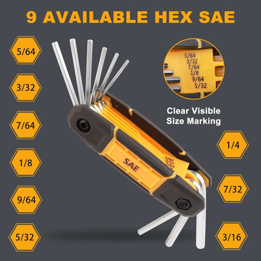 SHOP THE MULWARK 25-PIECE FOLDING HEX WRENCH SET
