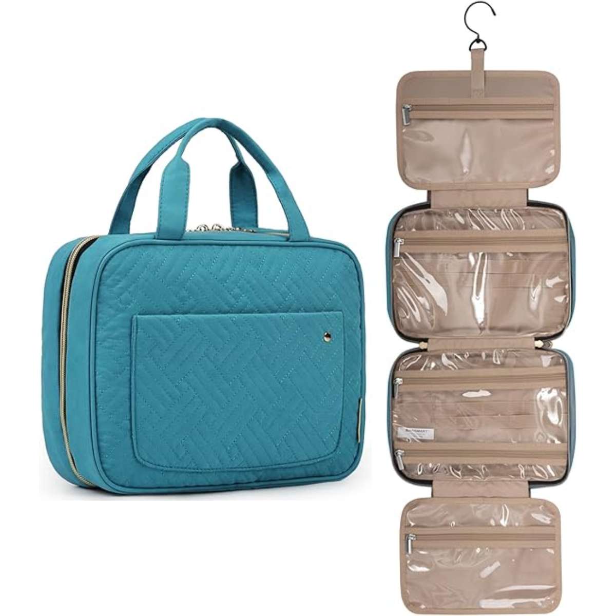BAGSMART toiletry bag travel bag with hook