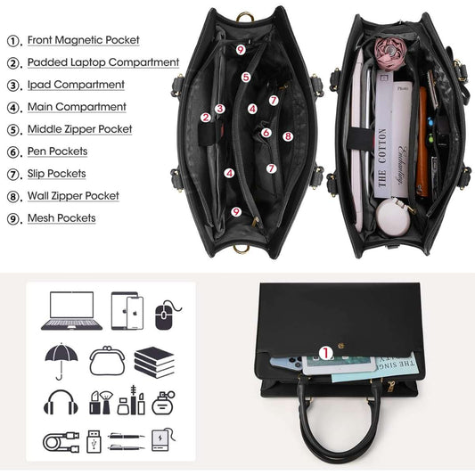 Women's laptop bag 15.6 inches