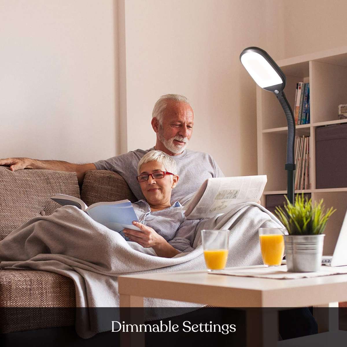Brightech Litespan - Bright LED floor lamp for chairs, crafts and reading