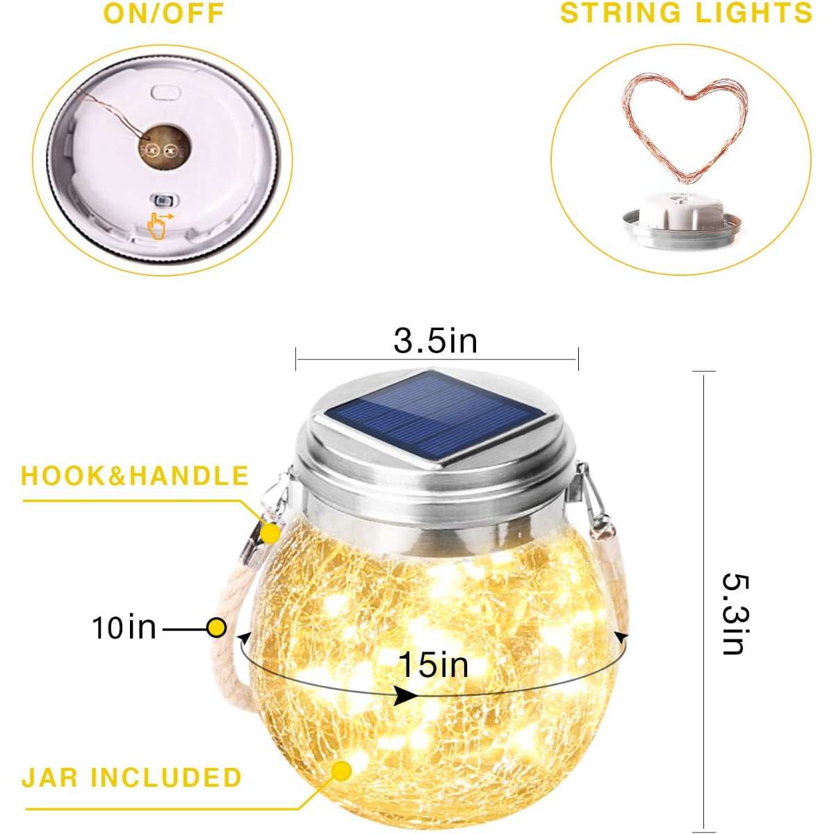 ( ROSHWEY SOLAR LANTERNS, SET OF 2 OUTDOOR LANTERNS, WARM ( )